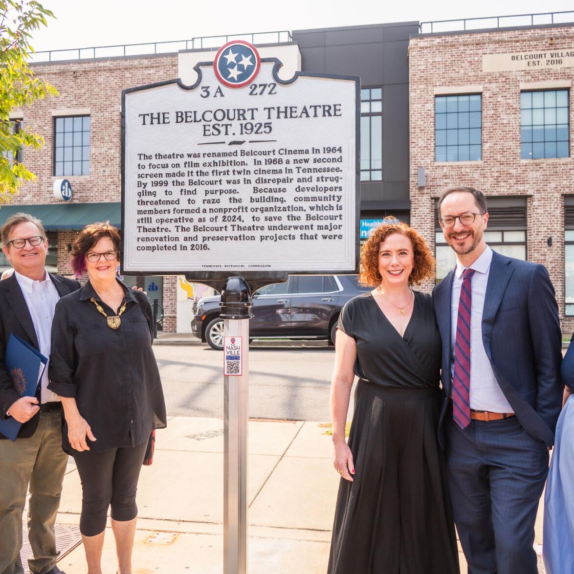 The Belcourt Unveils Historical Marker